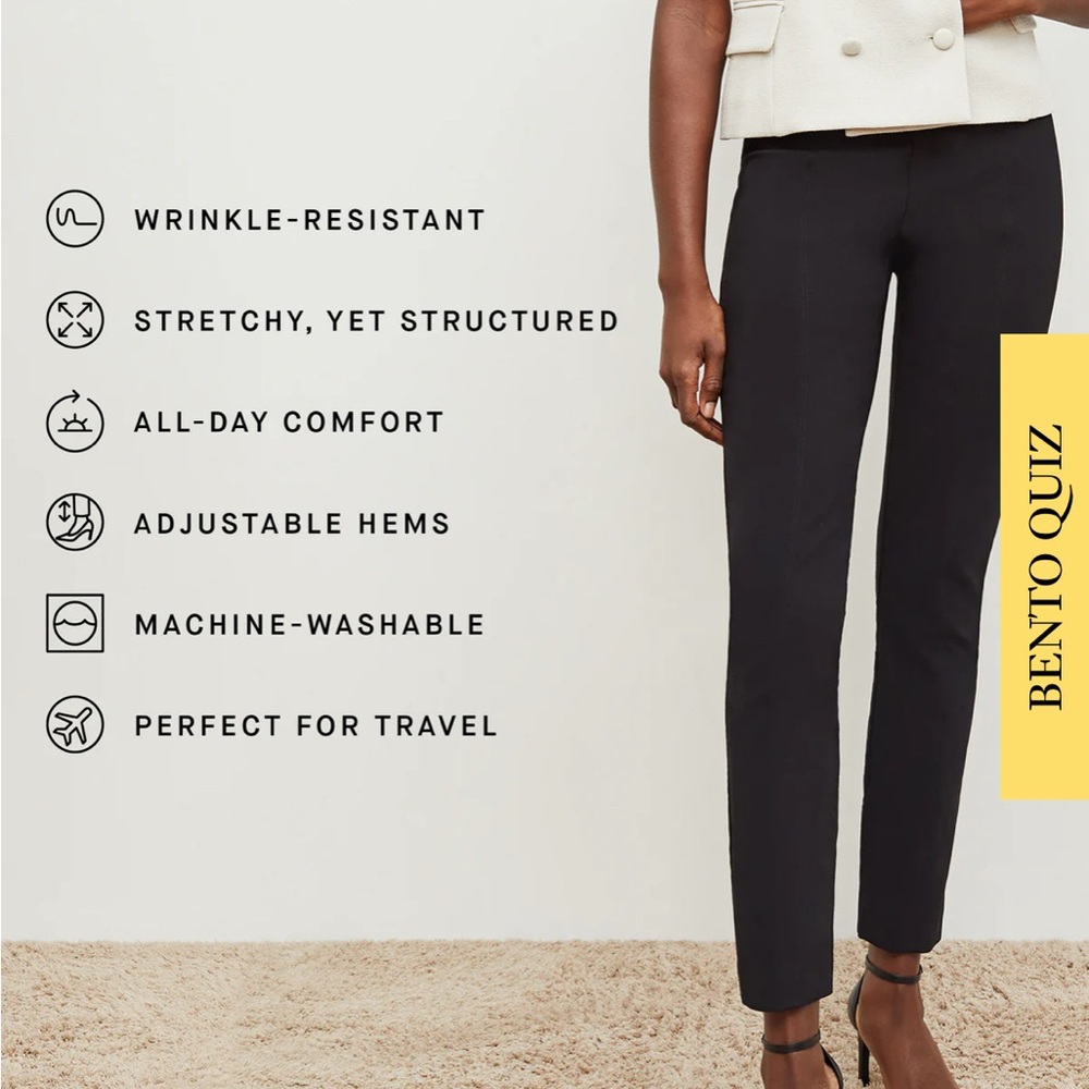 MM Lafleur Black Straight Foster Pants